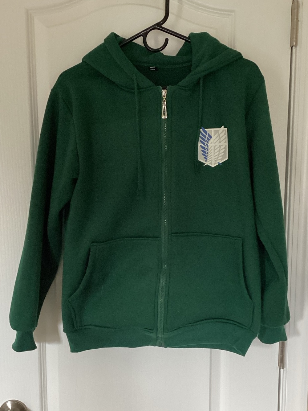 Green Kids Zip-Up  “Attack on Titan” Hoodie Jacket.